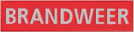 Geborduurde badge brandweer reflecterend