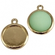 Cabochon / camee setting Warm goud (Gold plated)