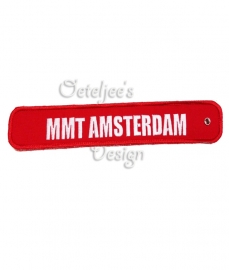 Produceren labels/sleutelhangers "Remove before drive" MMT Amsterdam