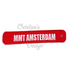 Produceren labels/sleutelhangers "Remove before drive" MMT Amsterdam