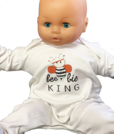 Koningsdag baby jumpsuit beebie King en Queen