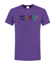 Toppers  in Concert 2022t-shirt paars heren regenboog "toppers"