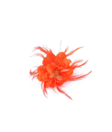 Broche bloem oranje