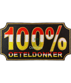 Oeteldonk embleem "100% Oeteldonker"