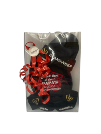Baby cadeauset brandweer T-Shirt, broekje, sokjes en mutsje