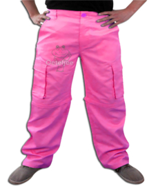 Heren broek pink afritsbaar maat S