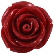 Kraal roos 11 mm Diep koraal rood