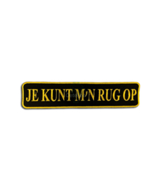 Geborduurd embleem met eigen naam of tekst diverse varianten