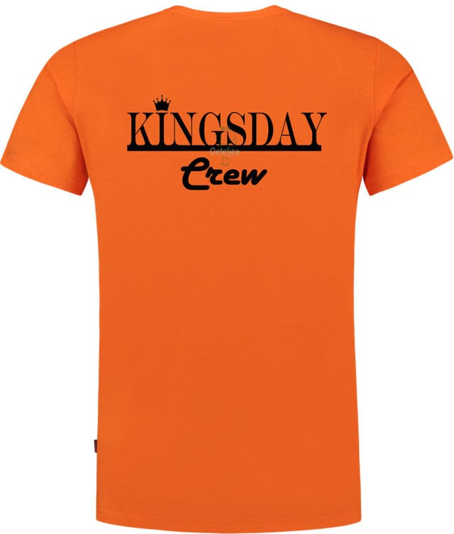 Doctor in de filosofie Meesterschap Eigenlijk Oranje Koningsdag t-shirt "Kingsday Crew " | Koningsdag shirts/ WK 2023  oranje feestkleding | Oeteljee Den Bosch