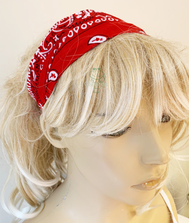 Gebakjes in de buurt West Haarband / bandana "Rode zakdoek" | Haar accessoires | Oeteljee Den Bosch