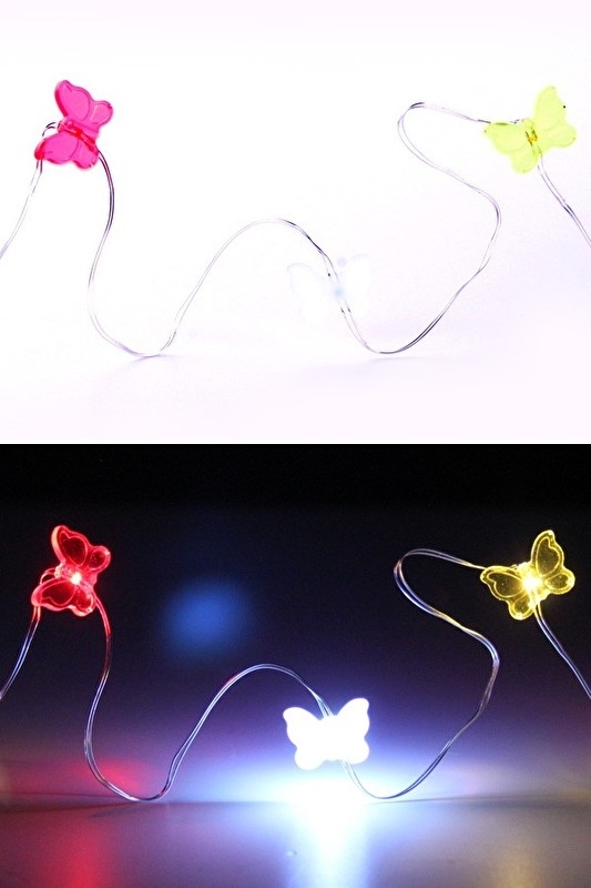 Walter Cunningham bladzijde engineering Oeteldonk LED verlichting snoer vlinders rood/wit/geel | Oeteldonk  accessoires en versieringen | Oeteljee Den Bosch