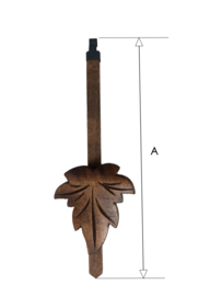 k200 slinger voor koekoeksklokken, bruin, klein type, 180 mm