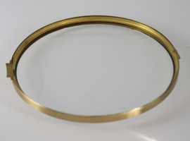 Messing rand met bol glas New Old Stock (NOS), 150 mm