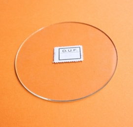 Plat rond glas. 82 mm