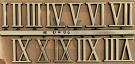SC21 Kunststof Romeinse cijferset 1-12, 25 mm