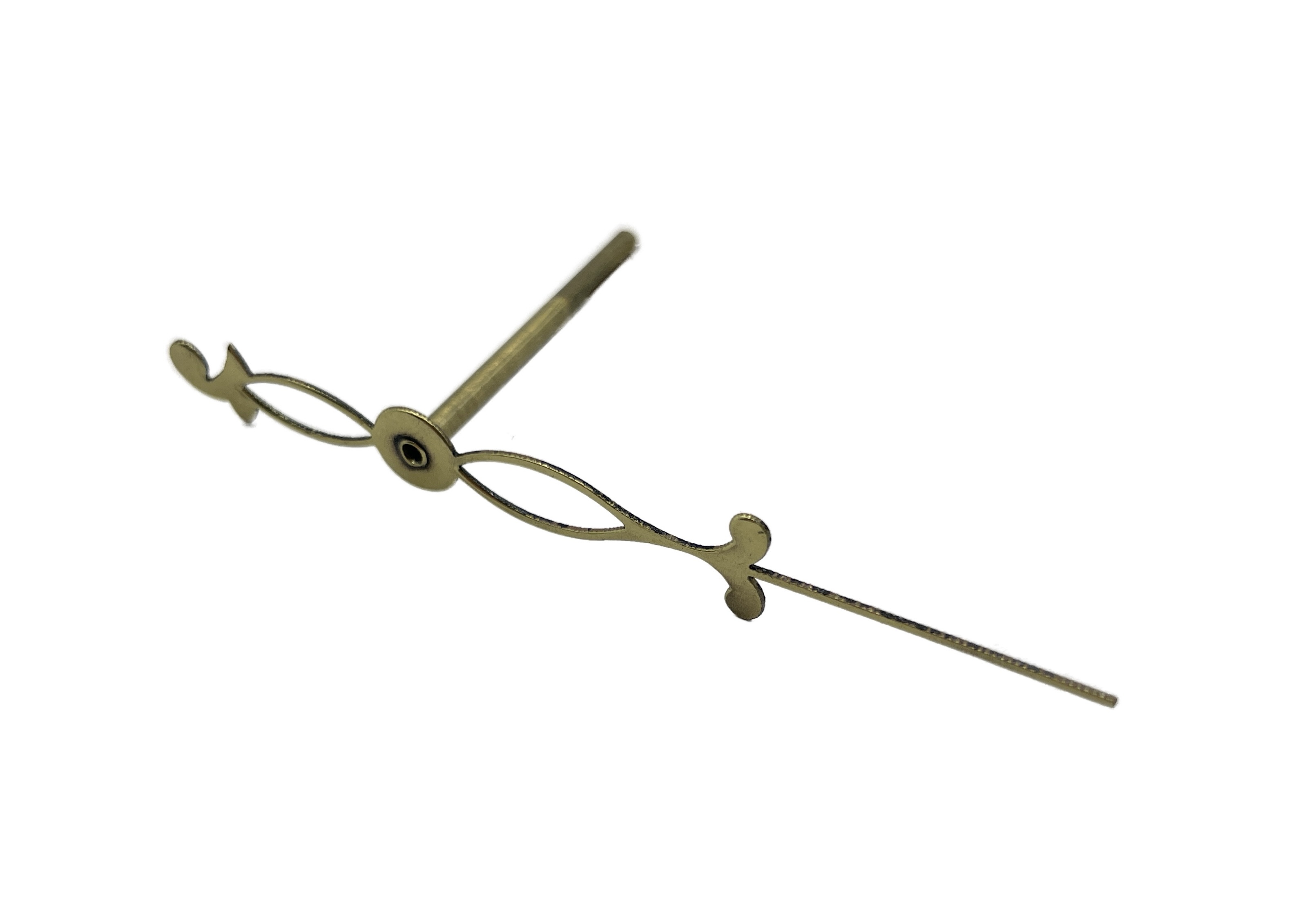 Secondewijzer voor o.a. Engels staand horloge, goudkleur, 50 mm