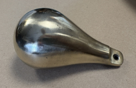 1 Vintage messing peer gewicht voor Zaanse klok ongelakt, 1700 graam