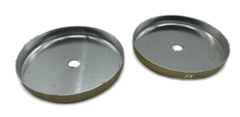 UW62. Aluminium set van 2 huls doppen, 52  mm/51 mm