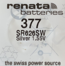Renata 377 Horloge batterij, 0% lood, 0% kwik, Zwitserland