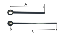 CH70 Quartz wijzerset, recht model 50/70mm