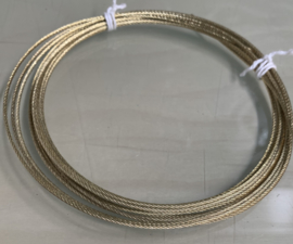 K491 verkoperd stalen kabel, 1,5 mm x 3.5 meter