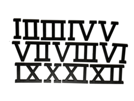 XT 01 Houten Romeinse cijferset kies uit h. 50, 70, 100 of 150 mm