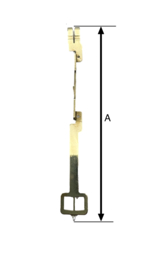 SVM110 messing  slingerveer verlengstuk FHS 110 mm.