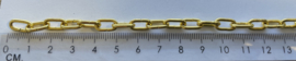 sk646. ⌀ 1.60 mm x 200 cm vermessingd ijzeren ketting