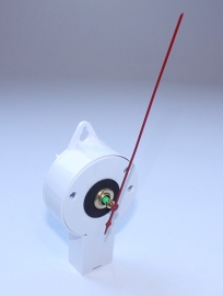 Stalen secondewijzer in rood voor elektrisch uurwerk, 110 mm