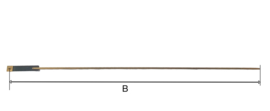 121.78 B=280 mm slinger met veer voor Zaanse klok (o.a. Hermle)