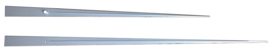 QEF 62. Extreem lange wijzers voor extra sterk quartz of electrisch uurwerk, zilverkleur 330/450 mm