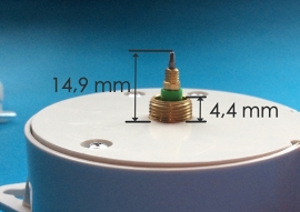 standaard electrisch uurwerk 230/240v 50Hz, Duitsland, 15 mm.