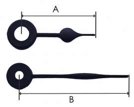 MQ47 wijzers voor miniquartz Q7 model 'schoppen' 22/28mm