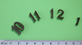 113.4 in mocca kleur gelakte aluminium cijferset, 16 mm