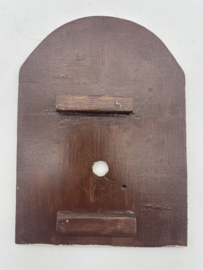 sw.044 antieke Schwartzwalder/appelklok wijzerplaat, wit