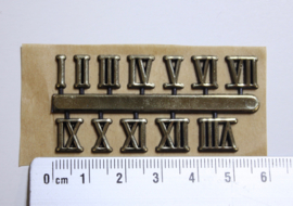 SC18 Kunststof Romeinse cijferset 1-12, 9,5 mm