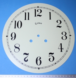 109.55 Crèmekleurige aluminium wijzerplaat, 254 mm