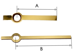 M73g Quartz wijzerset, modern, goudkleur 26/37mm