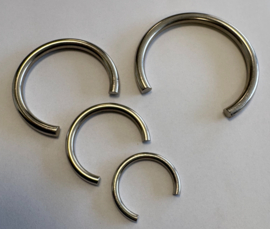 Kl20 Set van 4 opwindveer klemmen, rond model