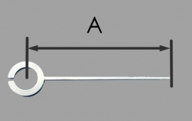 MQ03 wijzer voor miniquartz Q8 met alarm functie, 30 mm