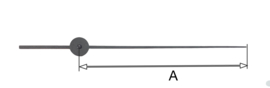 sec34 Secondewijzer voor quartz. 85mm. zwart, Duitsland