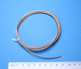 111.32 Bronzen kabel voor o.a. snekklok, 1,4 mm, 1,5 meter lengte, Engeland