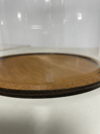Vintage stolp met voet en merkteken ø 180 mm x 450 mm