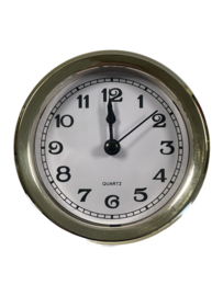 10377 Insteek quartz met goudkleurige rand, 103 mm