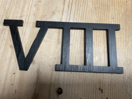 XT 01 Houten Romeinse cijferset kies uit h. 50, 70, 100 of 150 mm