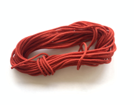 R49 Rood geweven koord voor comtoise, rood,  2,0 mm/L. 6,4 meter