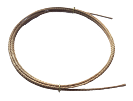 111.32 Bronzen kabel voor o.a. snekklok, 1,4 mm, 1,5 meter lengte, Engeland