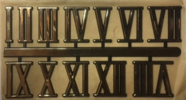 SC20 Kunststof Romeinse cijferset 1-12, 21 mm