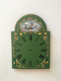 sw.18 Schwartzwalder/appelklok wijzerplaat met nautisch decor