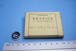 rev-2.0 Opwindveer voor wekker 2,5 x 0,20 x 550 diameter 16 mm